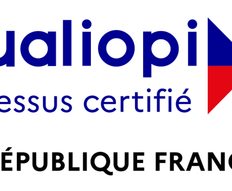 Logo Qualiopi, certification qualité pour les actions de formation délivrée à NextUp Formation.